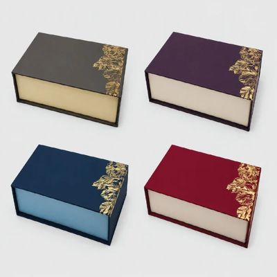 [ATOZ107-3] Petal Box | 2 Pcs - NAVY BLUE