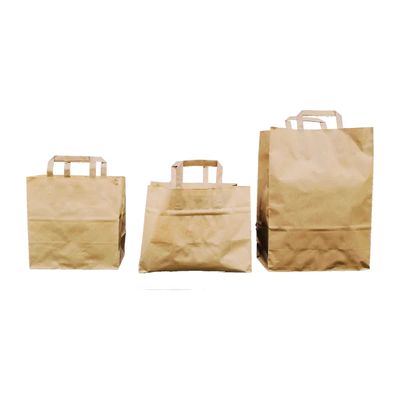 [ATOZ82-2] Paper Carry Bag | Brown | 25 Pcs - 300 X 410 MM