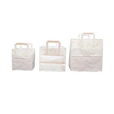 [ATOZ83-3] Paper Carry Bag | White | 25 Pcs - 290 X 295 MM
