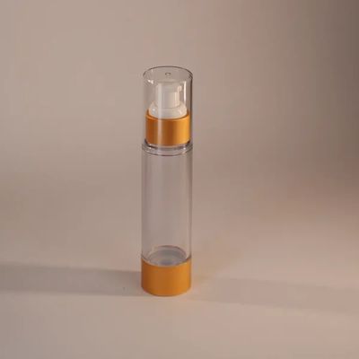 [ATOZ51] 50ml | Airless Clear Jar With Golden Cap | 20 Pcs