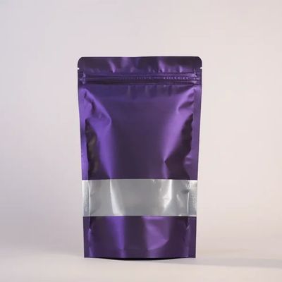 [ATOZ37.4] Rect Window Standup Pouch | Blue | 100 Pcs - 205 X 310 MM