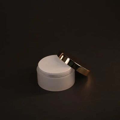 [ATOZ28] 50gm | PP Round Jar With Gold Cap | 10 Pcs